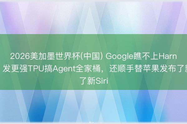 2026美加墨世界杯(中国) Google瞧不上Harness：发更强TPU搞Agent全家桶，还顺手替苹果发布了新Siri