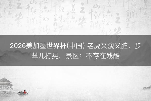 2026美加墨世界杯(中国) 老虎又瘦又脏、步辇儿打晃，景区：不存在残酷