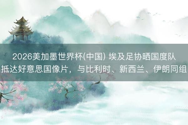 2026美加墨世界杯(中国) 埃及足协晒国度队抵达好意思国像片，与比利时、新西兰、伊朗同组